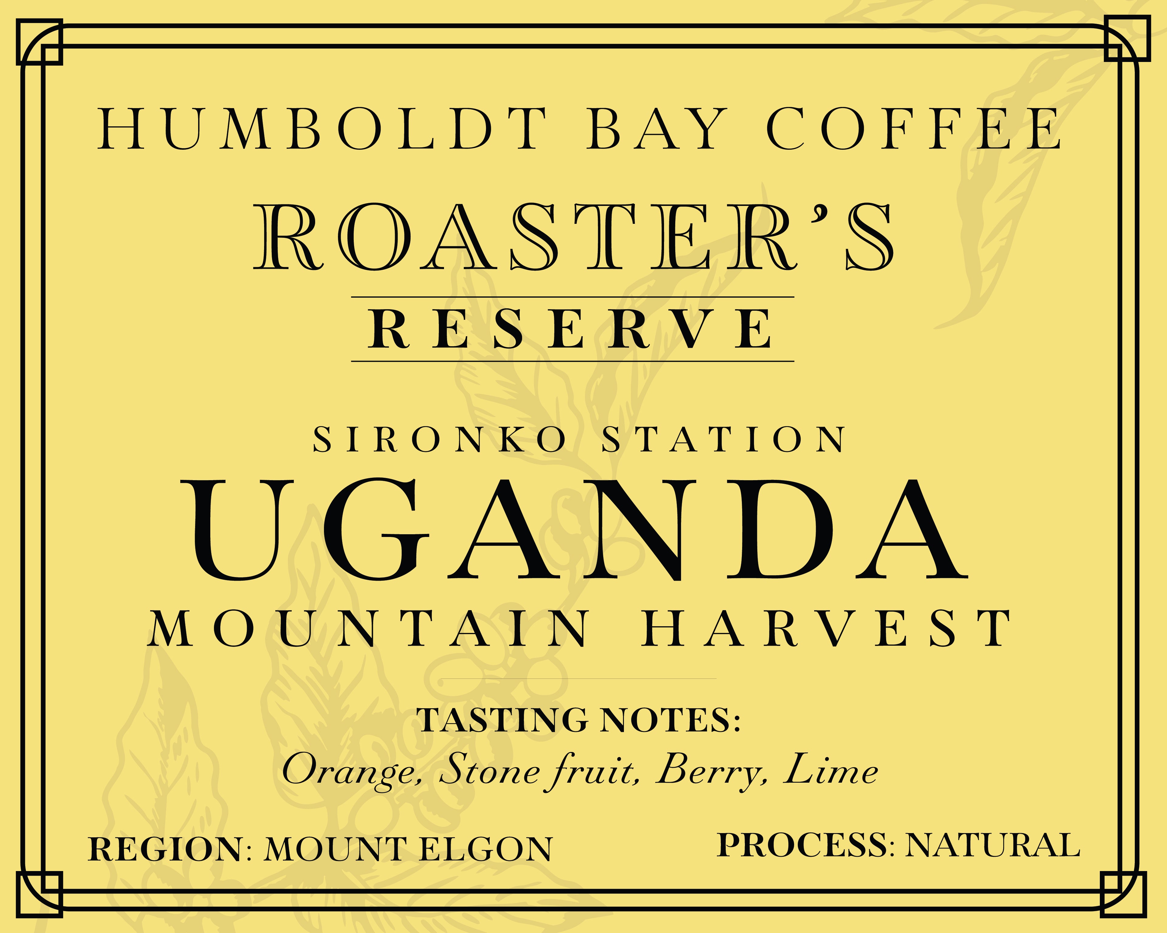 Roaster's Reserve Uganda Sironko Station "Pure Natural"
