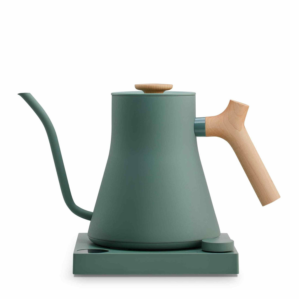 Fellow Stagg EKG Pro Electric Kettle - Smoke Green w/ Maple coffee brewing equipment