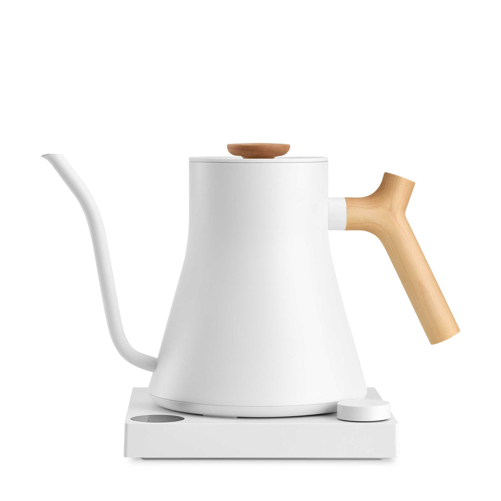 Fellow Stagg EKG Pro Electric Kettle - Matte White w/ Maple