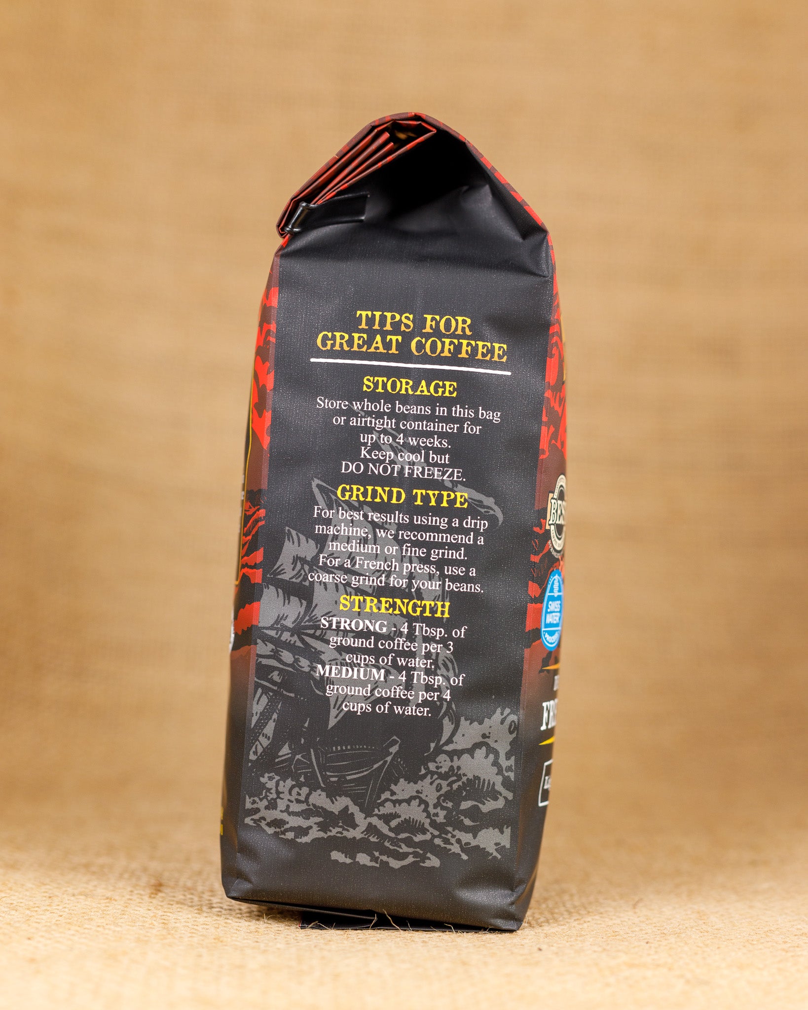 Decaffeinated Organic Swiss Water Process French Roast from Humboldt Bay Coffee